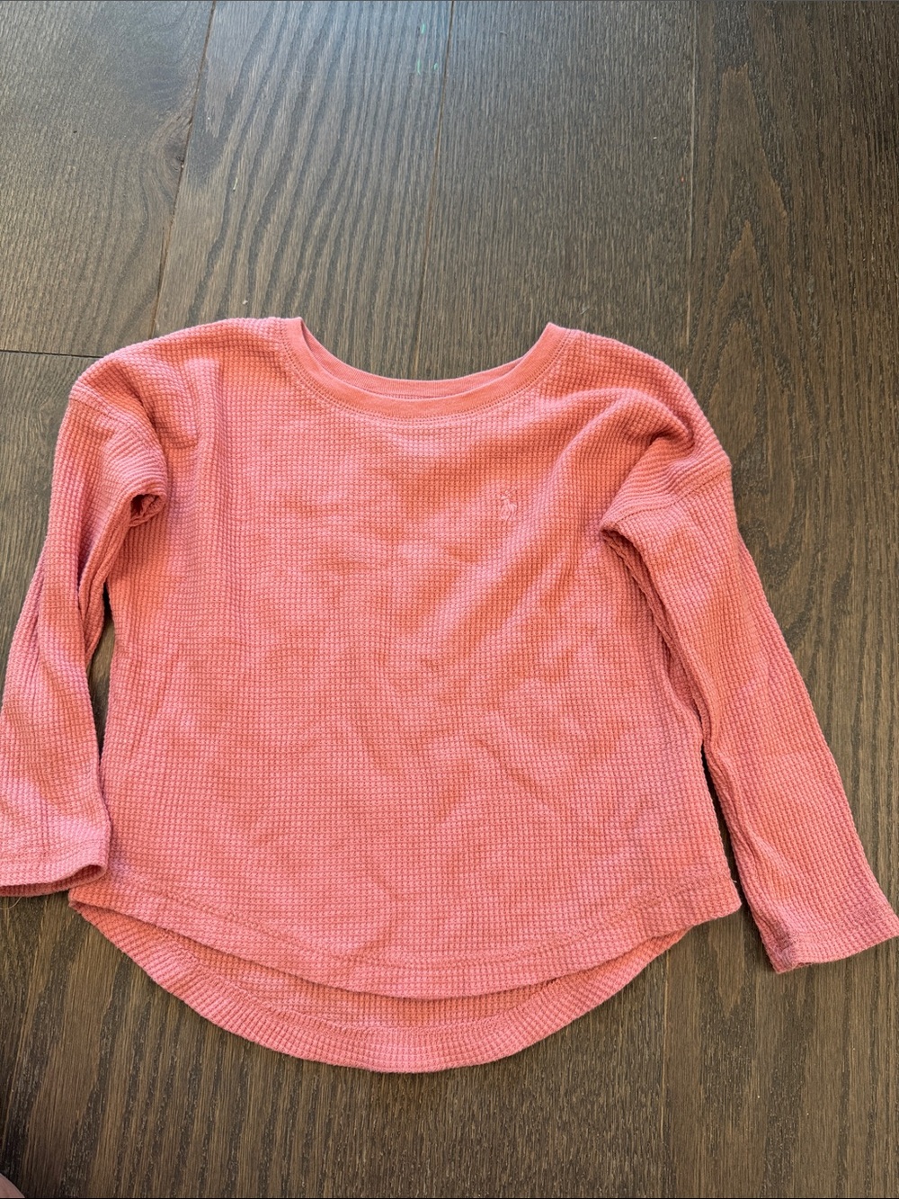 Polo by Ralph Lauren Girls' Long-Sleeve Waffle Top - Rose Pink